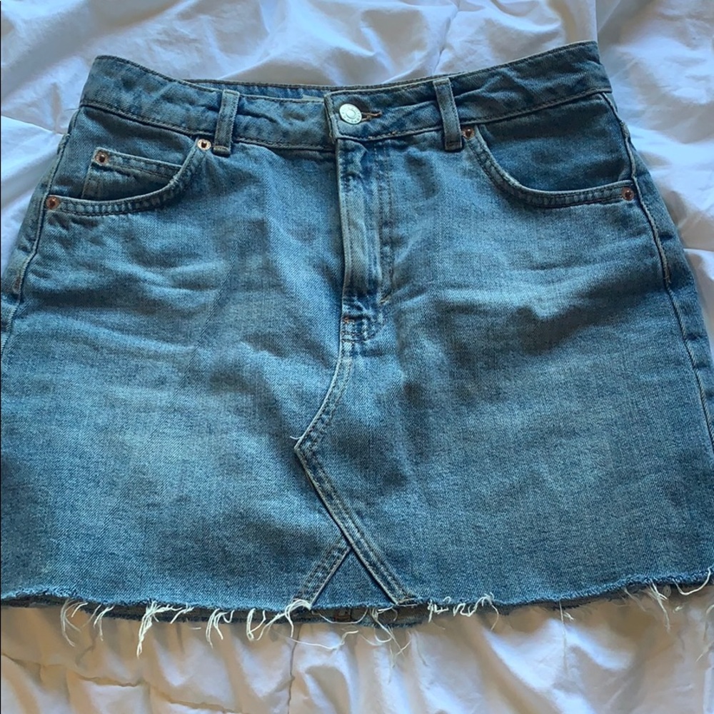 Topshop denim skirt